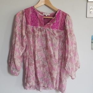 Tunic pink and purple